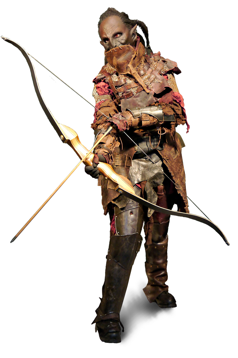 verzierte Frauen-Metallrüstung für Larp Ork