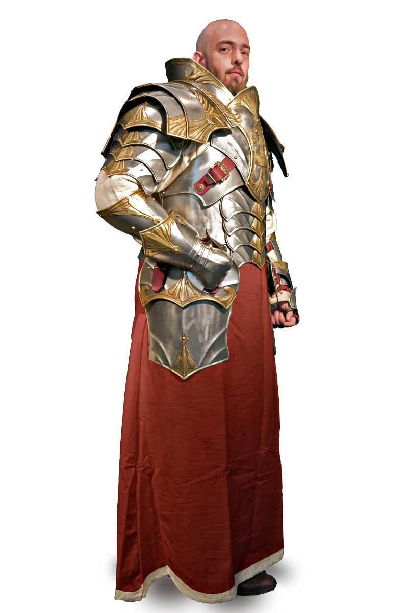 verzierte Metallrüstung für Paladin