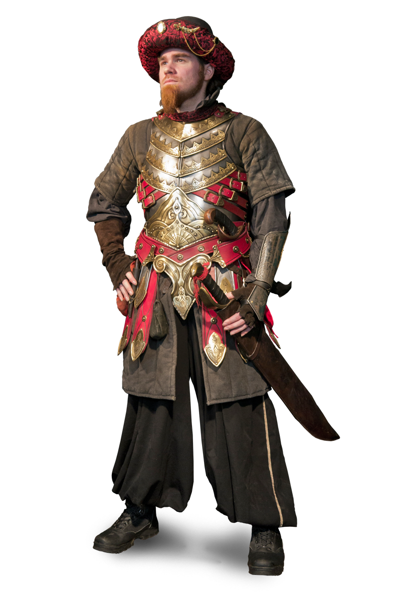 verzierte Metallrüstung für Larp Orientale
