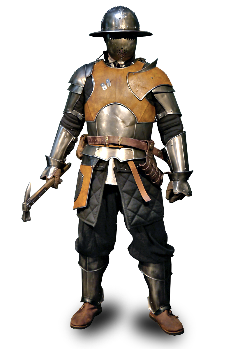verzierte Metallrüstung für Larp Gladiator