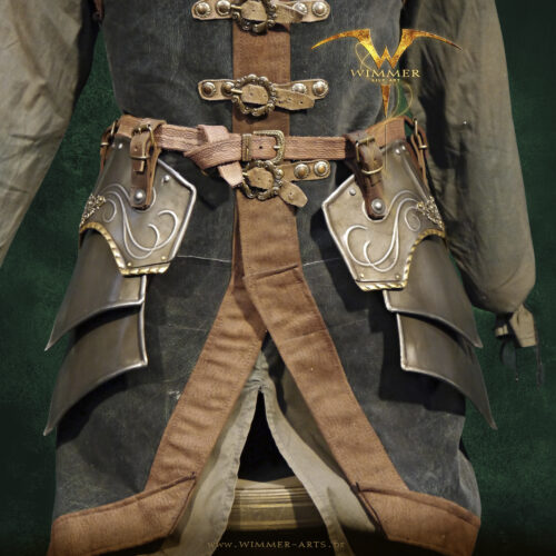 Beintaschen AC4 Schnörkel Stahl antik