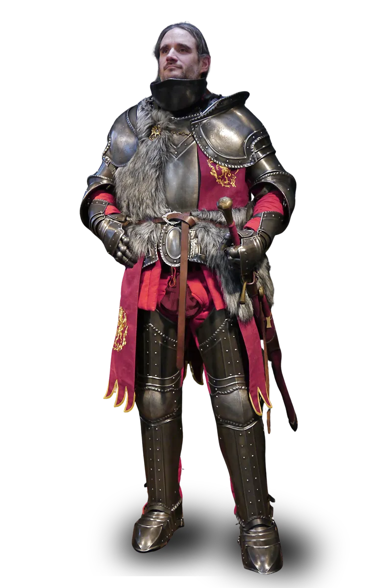 Metallrüstung für Larp Ritter